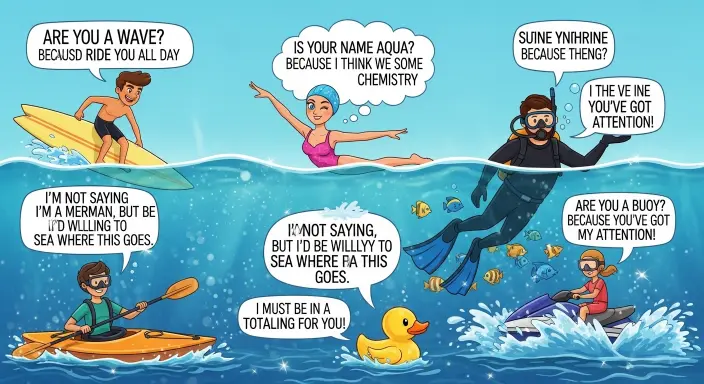 water sport pick up lines