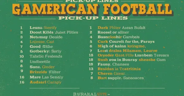 american football pick up lines